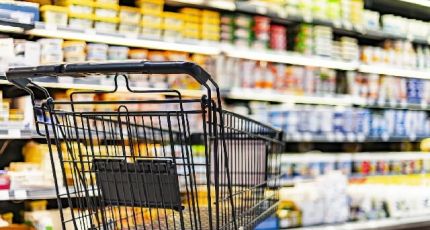 El consumo real en los supermercados cayó un 41,6%