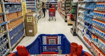 Supermercados: el consumo real cayó un 15,7%